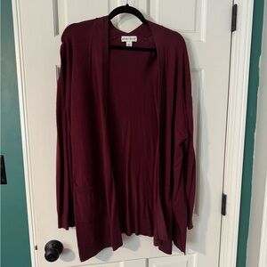 Ava & Viv Women's Burgundy Sweater